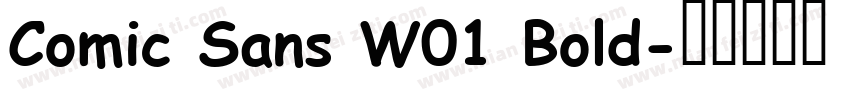 Comic Sans W01 Bold字体转换